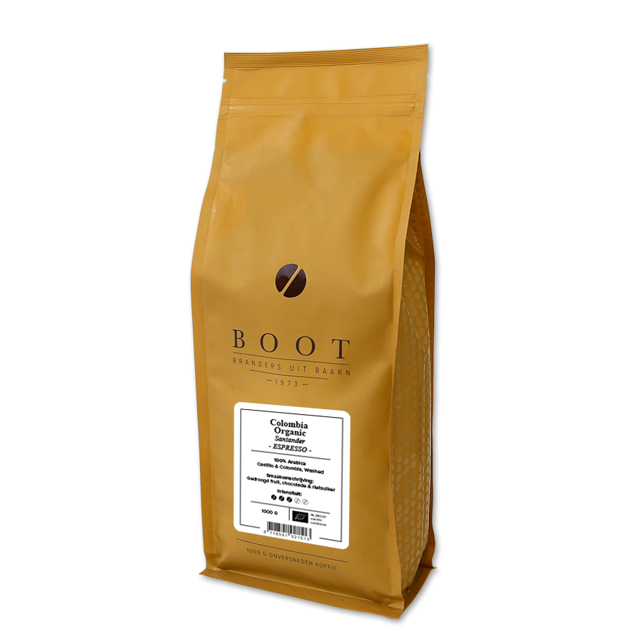 Boot Colombia Santander Organic Espresso 1000 gr.