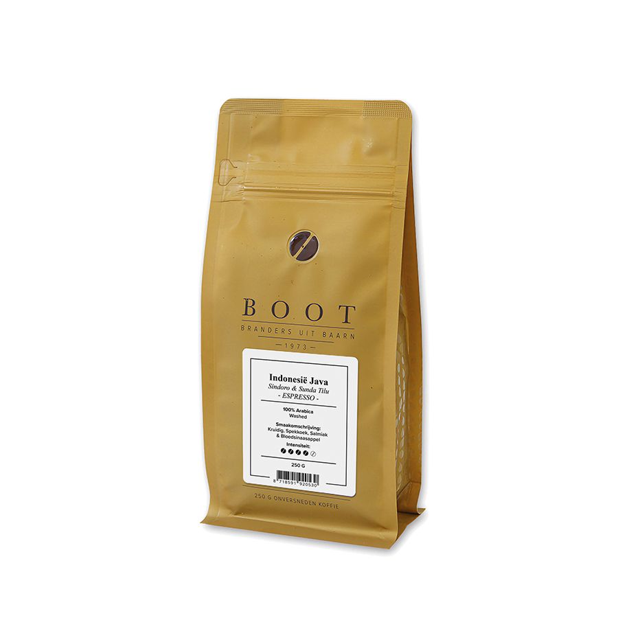 Boot NIEUW - Indonesië Java Sindoro & Sunda Tilu Espresso, 250 gr.