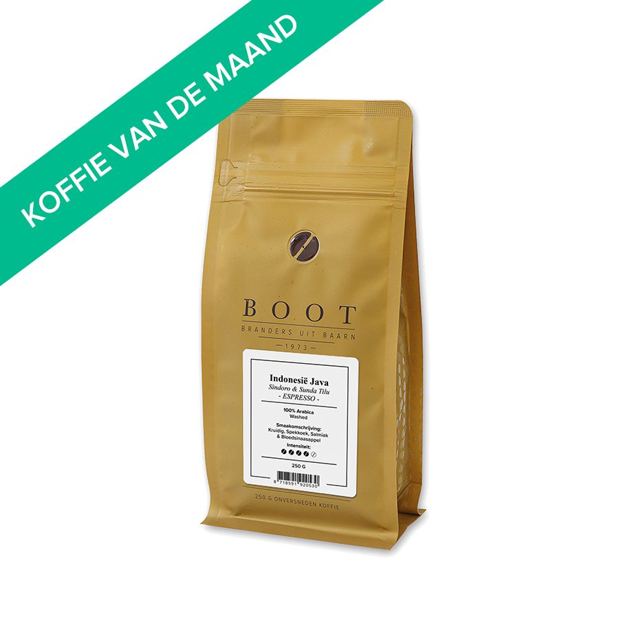Boot NIEUW - Indonesië Java Sindoro & Sunda Tilu Espresso, 250 gr.