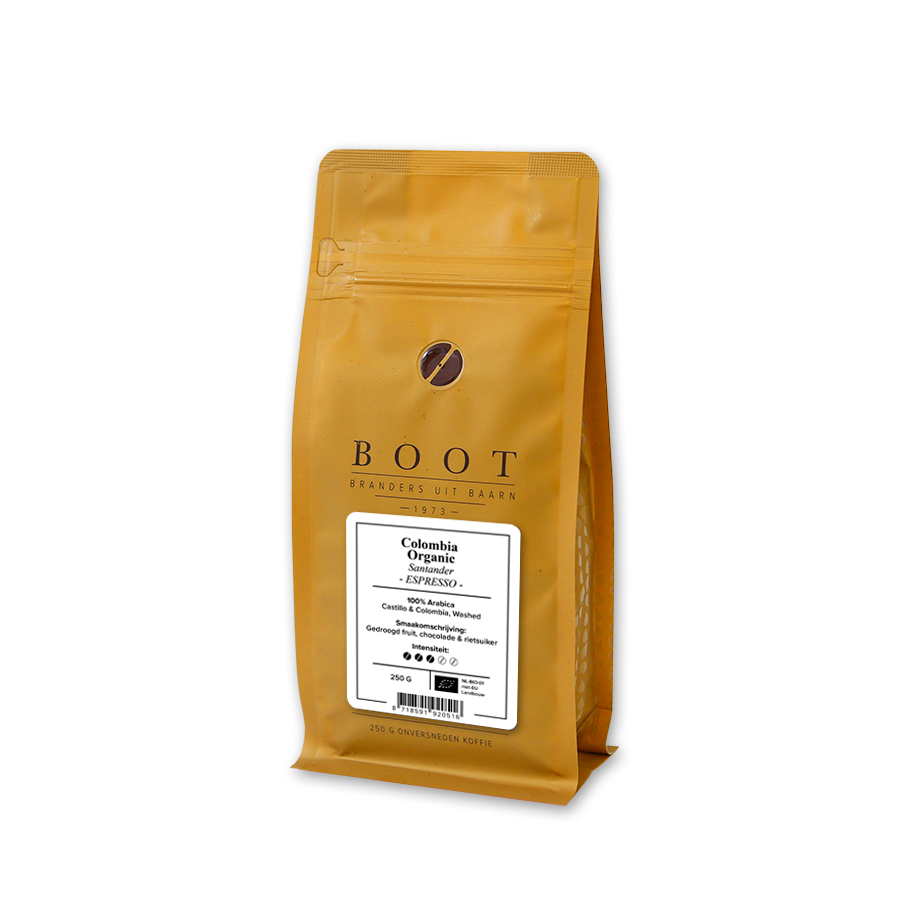 Boot Colombia Santander Organic Espresso 250 gr